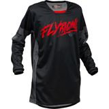 Fly Racing Youth Kinetic Khaos Jersey - Black/Red/Grey - X-Large