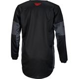 Fly Racing Youth Kinetic Khaos Jersey - Black/Red/Grey - X-Large