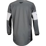 Fly Racing Youth Kinetic Khaos Jersey - Grey/Black/White - Small