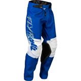 Fly Racing Youth Kinetic Khaos Pants - Light Grey/Blue/White