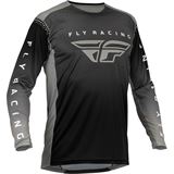 Fly Racing Lite Jersey - Black/Grey - Small