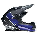 Z1R Youth F.I. Helmet - Fractal - MIPS® - Matte Black/Blue - Large