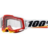 100% Racecraft 2 Goggles - Arsham Red - Clear