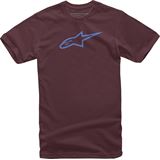 Alpinestars Ageless T-Shirt - Maroon/Blue - XL