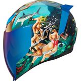 Icon Airflite™ Helmet - Pleasuredome4 - Blue - Medium