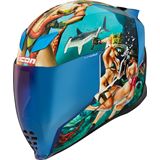 Icon Airflite™ Helmet - Pleasuredome4 - Blue