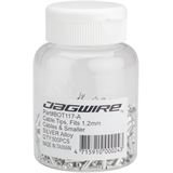 Jagwire 1.2mm Cable End Crimps - Silver Bottle/500