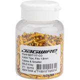 Jagwire 1.8mm Cable End Crimps - Gold Bottle/500