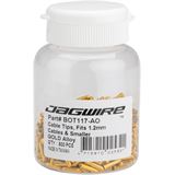 Jagwire 1.2mm Cable End Crimps - Gold Bottle/500