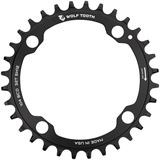 Wolf Tooth 104 BCD Chainring - 34t, 104 BCD, 4-Bolt, Black