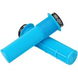 DMR DeathGrip Flanged Grips - Thick, Lock-On, Blue