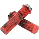 DMR DeathGrip Flanged Grips - Thick, Lock-On, Marble Red