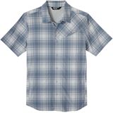 Outdoor Research Astroman Sun Men's Shirt - Short Sleeve - Nimbus Plaid - Small