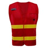 GSS Non-ANSI Enhanced Visibility Red Mesh Vest