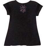 Lethal Threat Decals Women's Heavensent Tee Shirt - Black - Medium