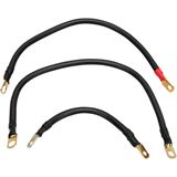 Terry Components Battery Cable Kit - Black - '84-88 Softails