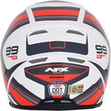 AFX FX-99 Helmet - Recurve - Pearl White/Red - Large