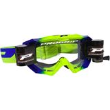 Pro Grip Venom Roll Off Goggles - Fluorescent Yellow/Blue