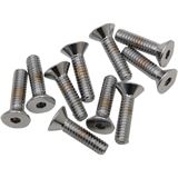 Drag Specialties 1/4X20X3/4 Chrome Flat Head