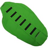 SDG Components 6-Ribbed Seat Cover - Green/Black - KX 125/250