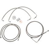 LA Choppers Stainless Steel Brake Lines - Touring ABS