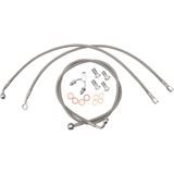 LA Choppers Stainless Steel Brake Lines - 18-20 FXSB ABS