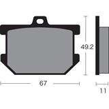 Vesrah Semi-Metallic Brake Pads - VD-205