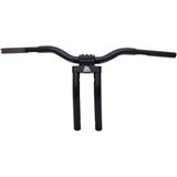 LA Choppers Matte Black 13" Kage Fighter Handlebar with  Pullback
