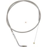 LA Choppers Stainless Steel 15" - 17" Throttle Cable for '12 - '17 FLD