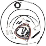 LA Choppers Black 18" - 20" Cable Kit for '16 Road King