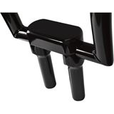 LA Choppers Black 6" Risers with  Solid Top