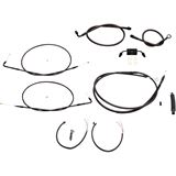 LA Choppers Midnight Cable Kit for 15" - 17" Ape Hanger Handlebars