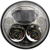 Custom Dynamics LED Headlight - 7" - Chrome - Each