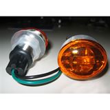 K S Flat Oval Marker Light - Mini - Amber