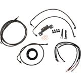 LA Choppers Midnight 15" - 17" Cable Kit for '16 Street Glide