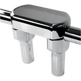 LA Choppers Chrome 4" Hefty Risers with  Top