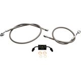 LA Choppers Stainless Steel Brake Lines - Dyna ABS