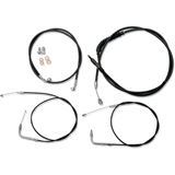 LA Choppers Black 18" - 20" Cable Kit for '08+ FXDF