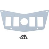 Moose Racing Dash Plate - White - 4 Switch - RZR