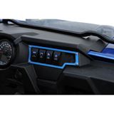 Moose Racing Dash Plate - Right - Blue - RZR