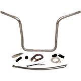 Fat Baggers Chrome 16" Rounded Top Handlebar Kit