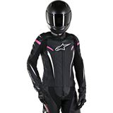 Alpinestars Stella GP Plus R v2 Leather Jacket - Black/White/Pink - Small