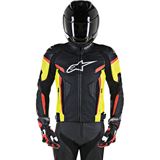 Alpinestars GP Plus R v2 Leather Jacket - Black/Yellow/Red - 54