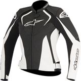 Alpinestars Stella Jaws Leather Jacket - Black/White - 8