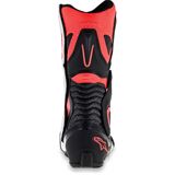 Alpinestars SMX-6 v2 Vented Boots - Black/White/Red Fluorescent - Size 10.5