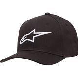 Alpinestars Ageless Hat - Curved Bll - Black/White - Small/Medium