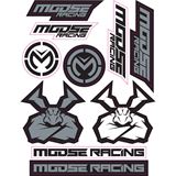Moose Racing S2 Decal - Moose Racing - Black/Silver
