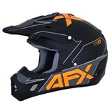 AFX FX-17 Helmet - Aced - Matte Black/Orange - X-Large