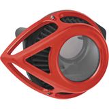 Arlen Ness Air Cleaner Clear Tear '00-17 Twin Cam Red