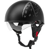 GMax HH-65 Half-Helmet Bravery - Matte Black/Grey - X-Large